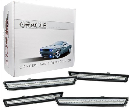 2008-14 Dodge Challenger Clear LED Front & Rear Side Markers